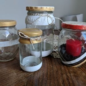 Assorted decorative jars